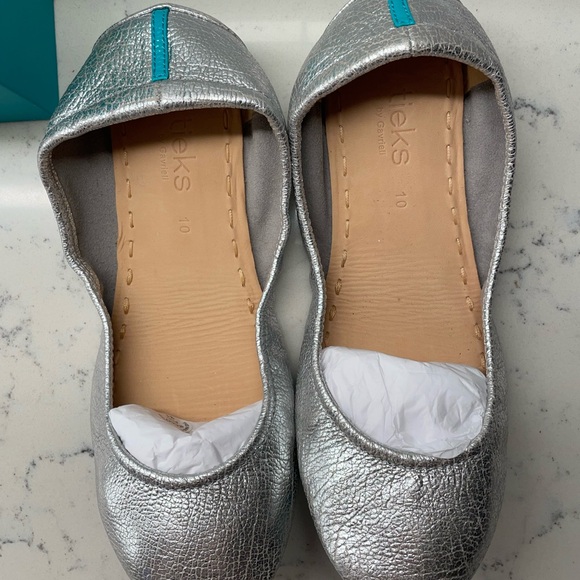 Tieks Silver Women's Flats - Picture 3 of 6